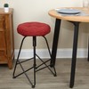 Klear Vu Raindrops The Gripper Non-Slip Tufted Cushion, Round Barstool