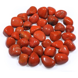Red Jasper Crystals - Polished Stones - Tumbled Stones - Natural Crystals - Tumbled Polished Natural Stones - Stones and Crystals - Decorative Crystals