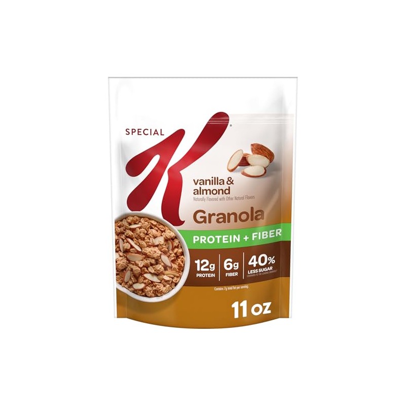 Kellogg’s Special K Granola, Protein Granola, Fiber Snacks, Vanilla and