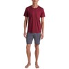 CALIDA Relax Imprint Men's Short Pyjamas 100% Cotton, Mars Red