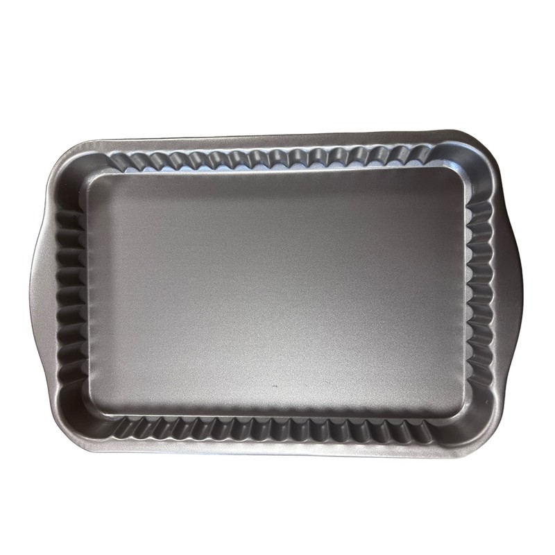 Chabrias Ltd Fluted Rectangle Quiche Flan Tart Tin Pan Twin