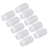 10Pcs Reagent Bottle Plastic Wide Mouth Lab Liquid Sample Seal