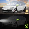 CICMOD Half Car Cover Universal Silver Windscreen Side Window Snow