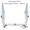 Full Extension Table Slide, Aluminum Telescopic Cabinet Table Guide Rail