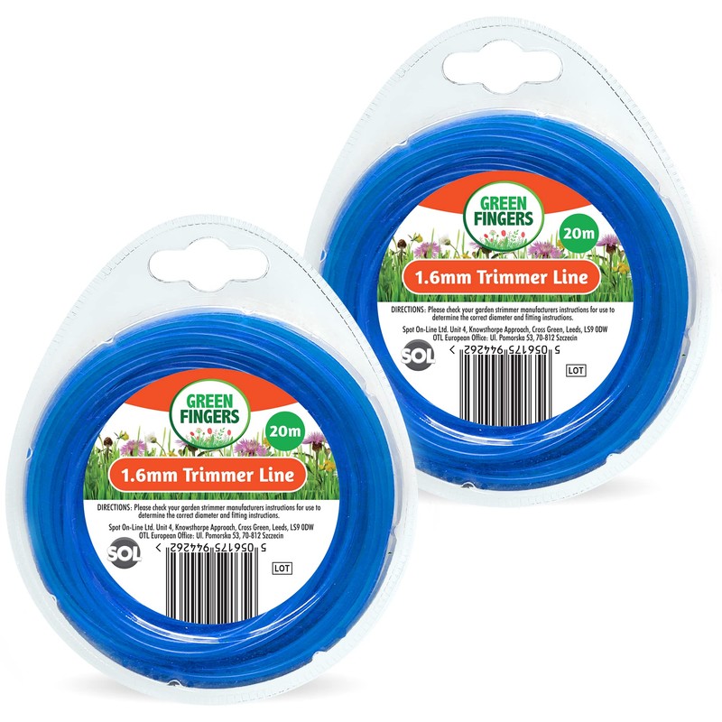 2pk Strimmer Wire 1.6mm x 20m | Heavy Duty Strimmer