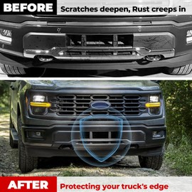 XUTVOTOR Front Bumper Grille for Ford F150, Front Lower Center Bumper Cover Mesh Grill Trim Spacer Panel Insert for 2024 2025 Ford F150 XL STX XLT TREMOR LARIAT King Ranch Platinum Accessories