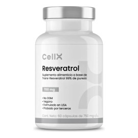 Cellx Resveratrol 1000mg Suplemento Antioxidante