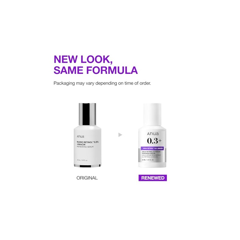 Anua Nano Retinol™ 0.3% + Niacin Renewing Serum -30 ml