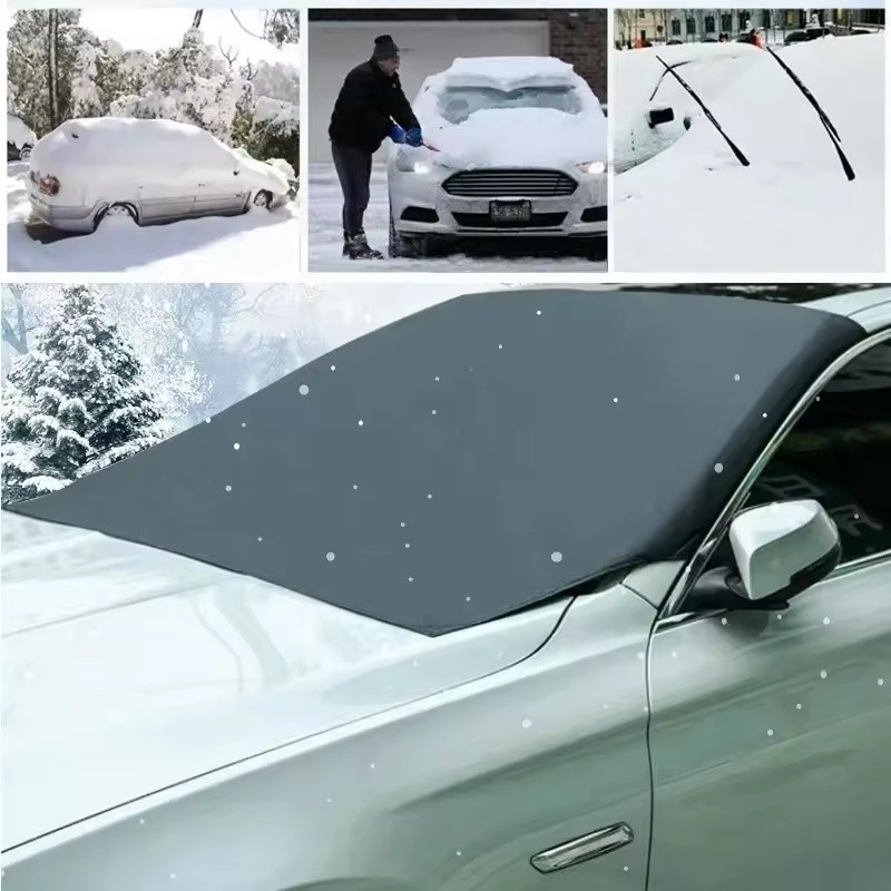 Magnetic Windshield Snow Cover for Winter Weather – 5-Magnet Frost