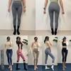 Zero Line Fit Leggings Yoga Wear: Hip-Up, Stretch, Plain, for Daily Workouts Zero Line Fit Leggings (Black)/L