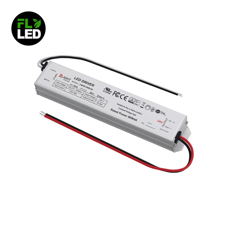 Mini driver de tamaño LED, 96 W, 24 V, 120-277