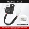 Motorcycle LED Flasher Relay for LED Turn Signal,12V 2Wire 2Pin