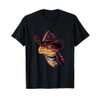 Bearded Dragon Cowboy Hat Reptile Lizard Western T-Shirt