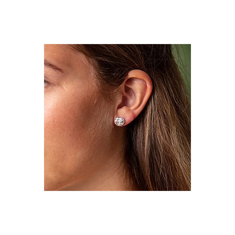 DUR O5077 Jewellery Stud Earrings Beach Waves Silver 925, Sterling