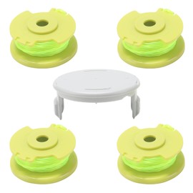 COEWUR Pack of 4 replacement thread spool with trimmer cover, grass trimmer, thread spool, diameter 2 mm, nylon thread for grass trimmer from Greenworks String Trimmer 24 V, 40 V, 18 V, RY40204