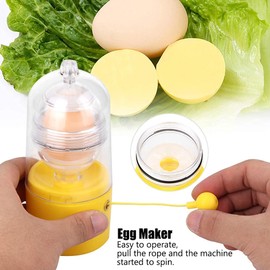 Egg Maker, Egg Scrambler Shaker Whisk Hand Operated Golden Egg Maker Eggs Egg Yolk White Mixer Kitchen Aid