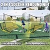 Seliyoo Dual-Sided Soccer Rebounder – Adjustable High/Low Nets for Volleys