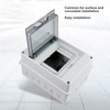 Circuit Breaker Box PC IP65 Waterproof 5 Way Transparent Cover