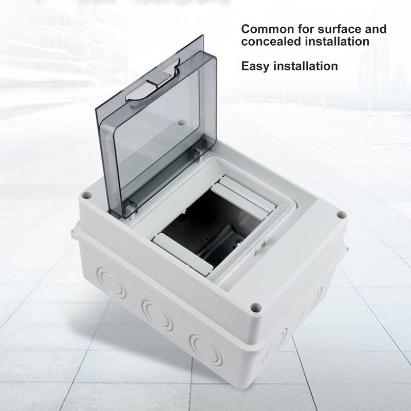 Circuit Breaker Box PC IP65 Waterproof 5 Way Transparent Cover