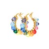 Arracada Cristal Austriaco - Color Rainbow or Pastel - Chapa