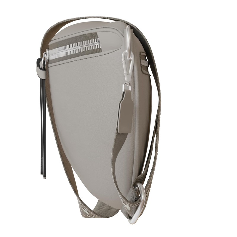 KMISSO 30618 Women's Shoulder Bag Genuine Vegan Leather, gray