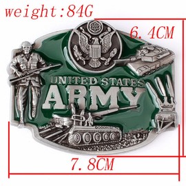 Longcreek US Belt Buckle for Men, US Navy Belt Buckle, US Army Belt Buckle, No