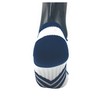 CSX Champion Low Cut Ankle Compression Socks, Navy on White,