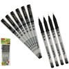 GOLDEX Kiwi BLACK 10 x 0.7mm Tip Soft Gel Pens