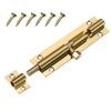 Merriway BH05819 Brass Surface Slide Straight Door Bolts, 100 mm