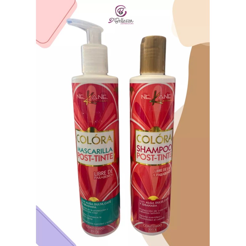 Nekane Set Shampoo Y Mascarilla Post Tinte Sin Sal Nekane