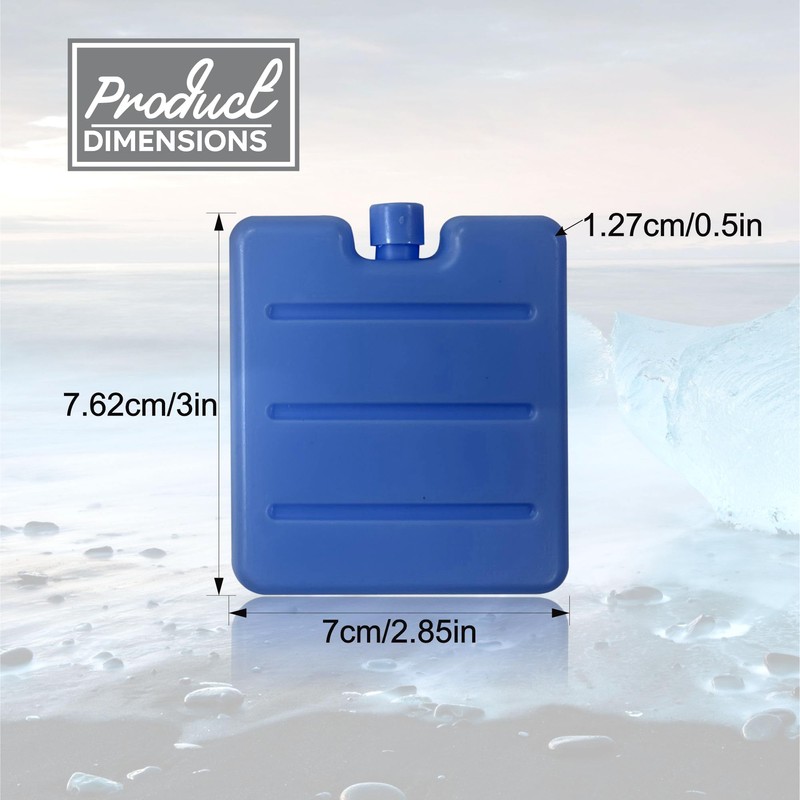 Freezer Blocks Mini Reusable Ice Brick Pack Freezer Cooler Blocks