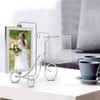 Unique Bicycle Shape Metal Picture Photo Frame Pen Holder Home