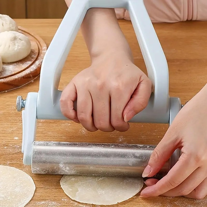 AIMALL Stainless Steel Adjustable Rolling Pin - Non-Stick Dough Roller