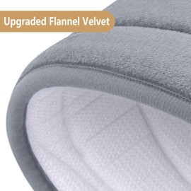 Buganda Memory Foam Bathroom Rug Mat 54x24, Extra Soft and Absorbent Bath Mats, Non-Slip and Machine Washable Bath Rugs for Bathroom Floor,Tub and Shower, Medium Grey