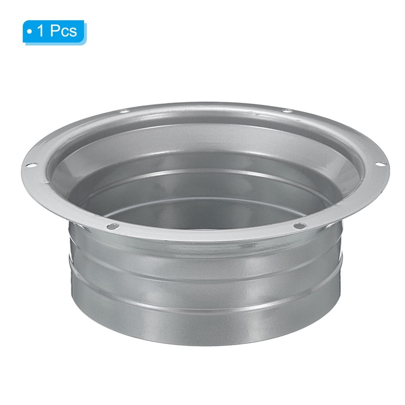 PATIKIL 5 Inch Duct Connector Flange, Metal Fitting Straight Pipe