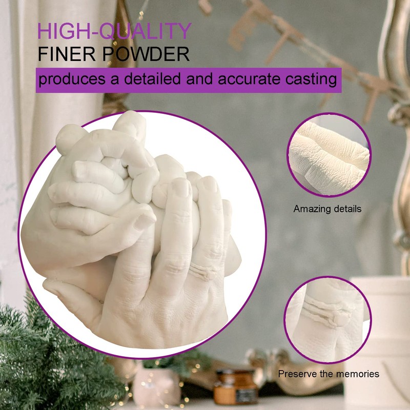 HopeMeng Family Hand Casting Kit with Practice Kit - Casts