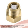 sourcing map Brass Check Valve, G1/2 Male Female Thread 24x27mm