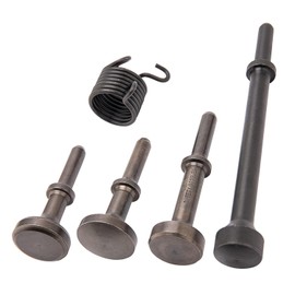 Air Hammer Bits Set, Air Hammer Smoothing Bit Set, 0.401 Air Hammer Bits, Pneumatic Hammer Bits, Extended Length Pneumatic Chisel Bits with Spring by HOOTO(5Pcs)