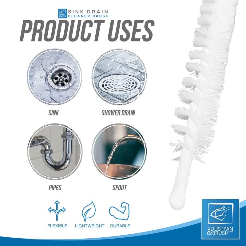 Flexible Drain Sink Cleaning Brush Unblocker - Plug Hole Hair