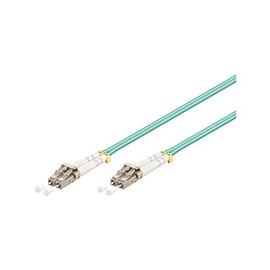 Goobay 95756 Optical Fibre Cable, Multimode (OM3), Aqua, 15 m Length
