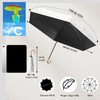 Mini Travel Folding Umbrella With Hook-Shaped Handle-Small Parasol With Golden