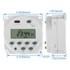 Baomain Time Switch Relay,Digital LCD Programmable Timer,110V AC Input,200-250V 16A