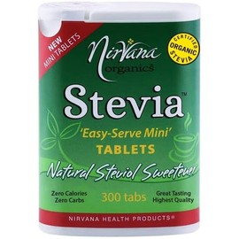 Nirvana Organics Natural Stevia 'Easy-Serve-Mini' Sweetener 300 Tablets