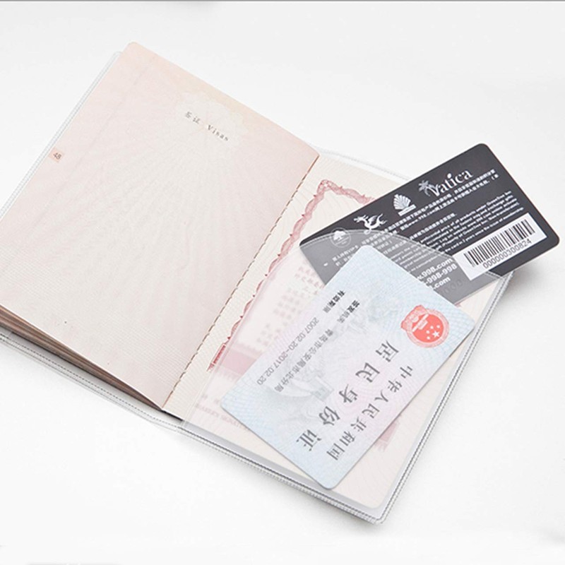 Arsmat 5 Pack Clear Passport Cover, Clear Passport Holder Travel