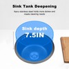 Black Round RV Sink 13 Inch Undermount Kitchen Single Bowl
