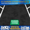 Pavement Stencils - 10 in - Charging Station Stencil -