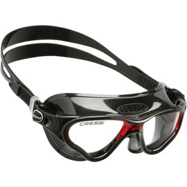 Cressi Cobra Goggles Black/Frame Black Red