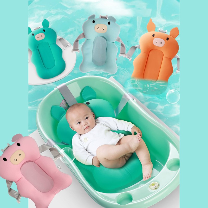 Baby Bathtub Floating Mat Infant Bathing Tub Bed Cushion Adjustable