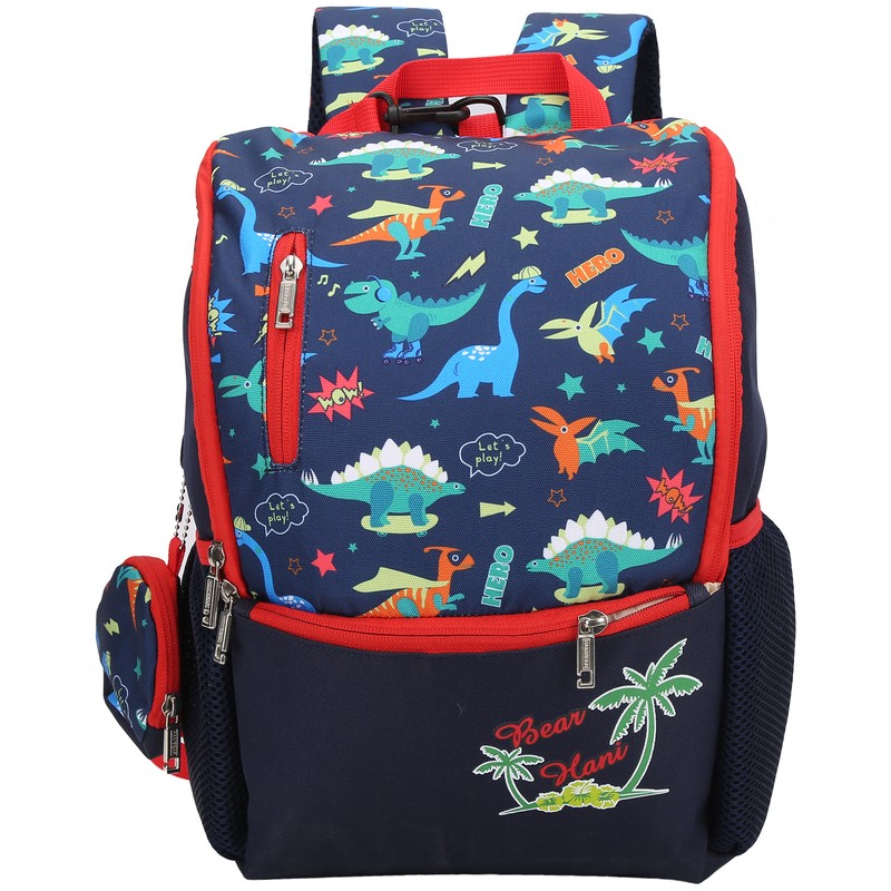 Children Cartoon Dinosaur Pattern Backpack Kid Cute Travel Portable Schoolbag