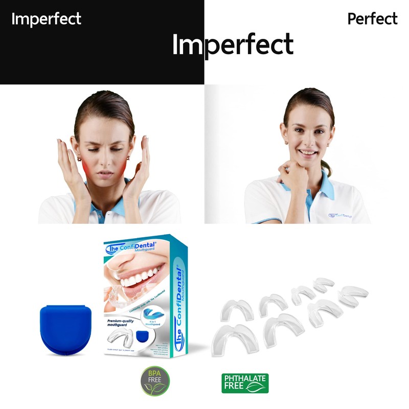 The ConfiDental - 2 Sizes, Pack of 8 Moldable Mouth
